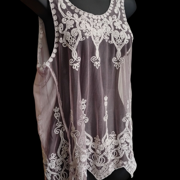 ECLIPSE | ✨HOST PICK✨ Whimsical Fairy Goth Balletcore Sheer Lace Top | Size Med - Picture 3 of 6
